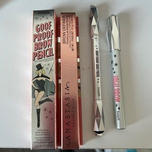 Benefit & Anastasia Beverly Hills brow pencils